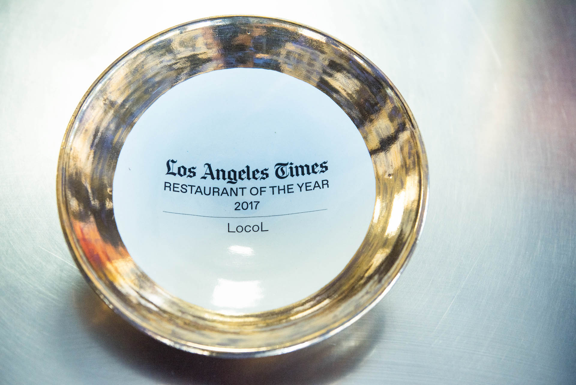 Locol won the prestigious Restaurant of the Year award from the LA Times this year.