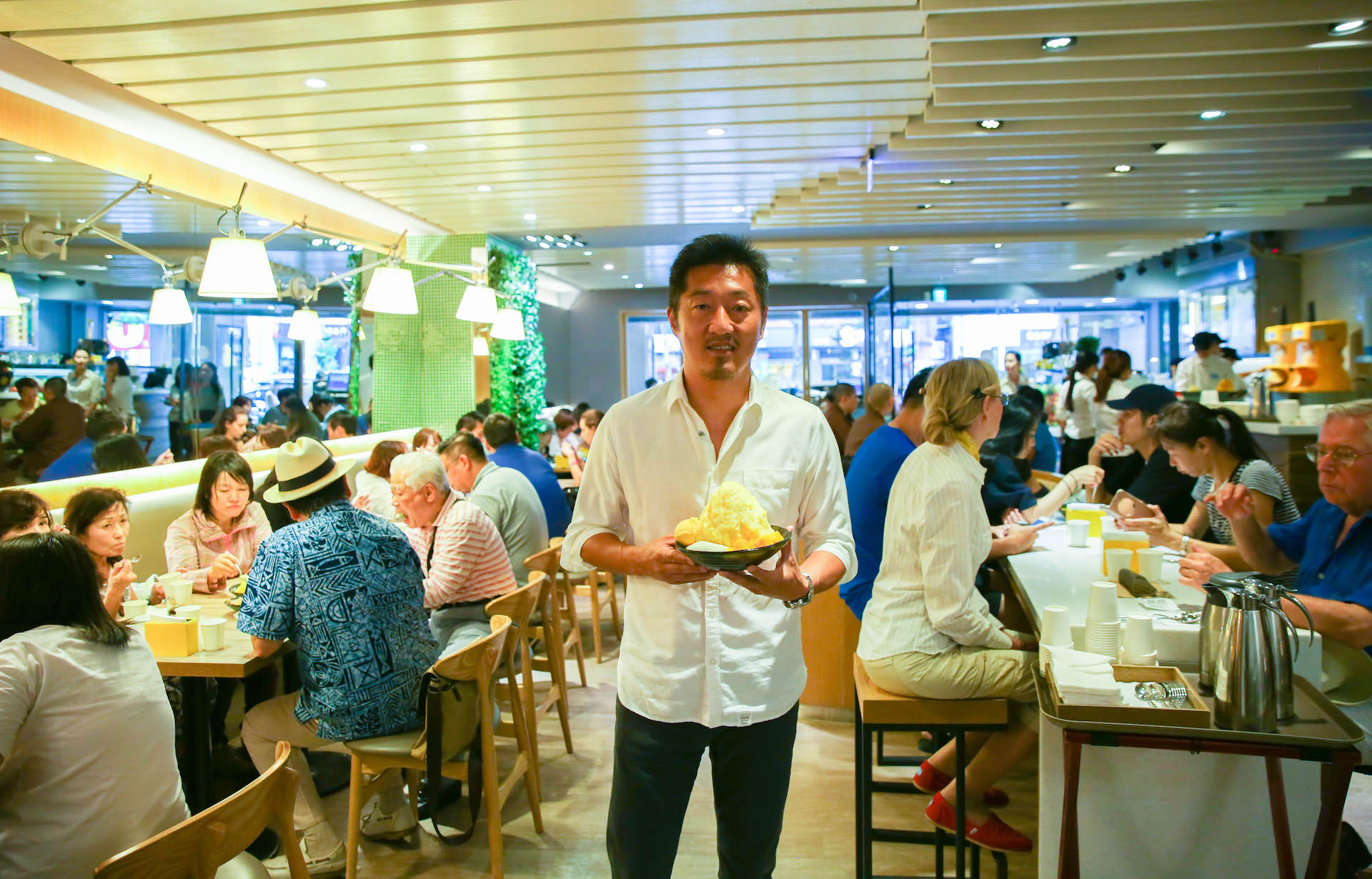The Founder of Ice Monster, Frank Lo, in his flagship store.