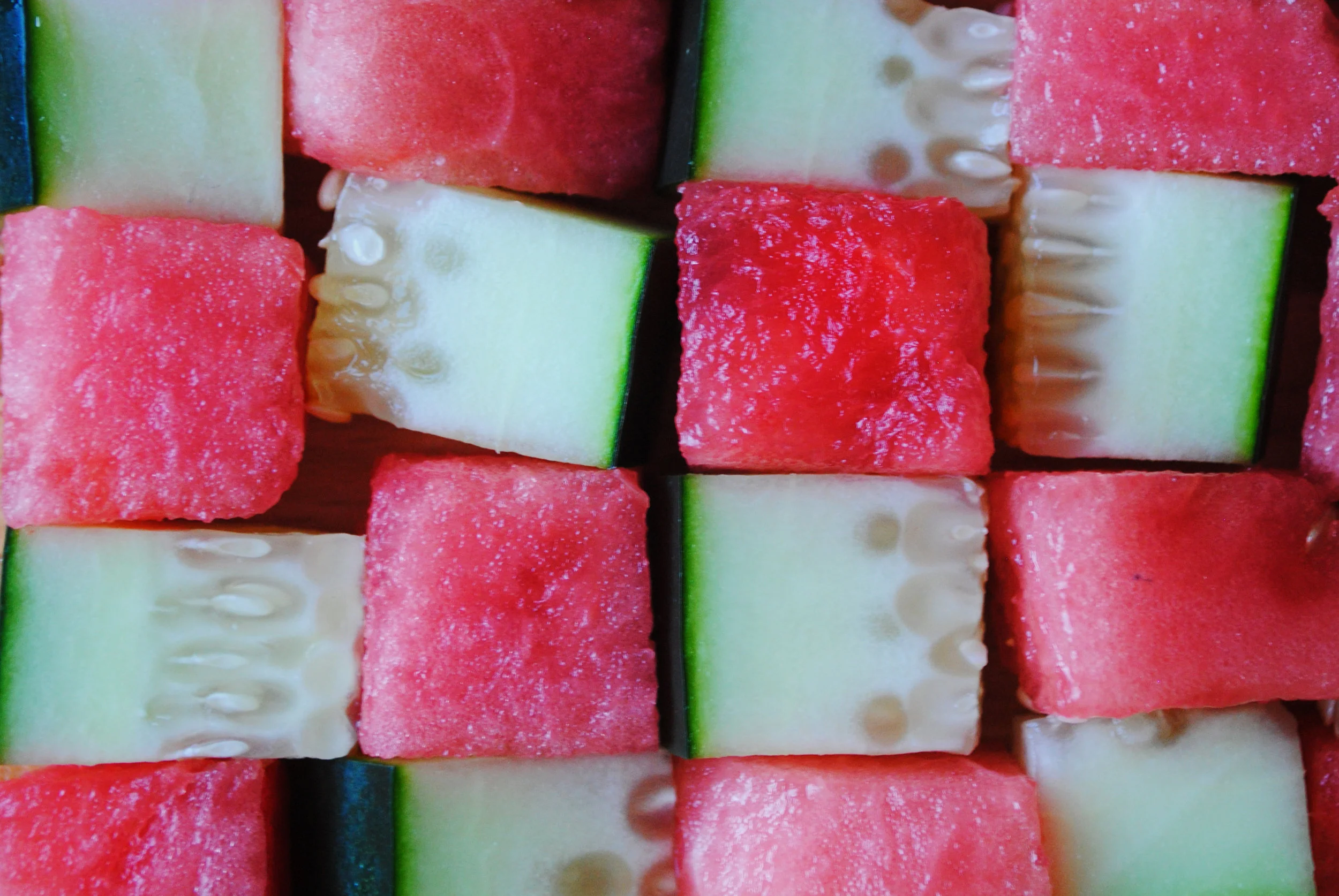 Cucumber Watermelon Feta Salad