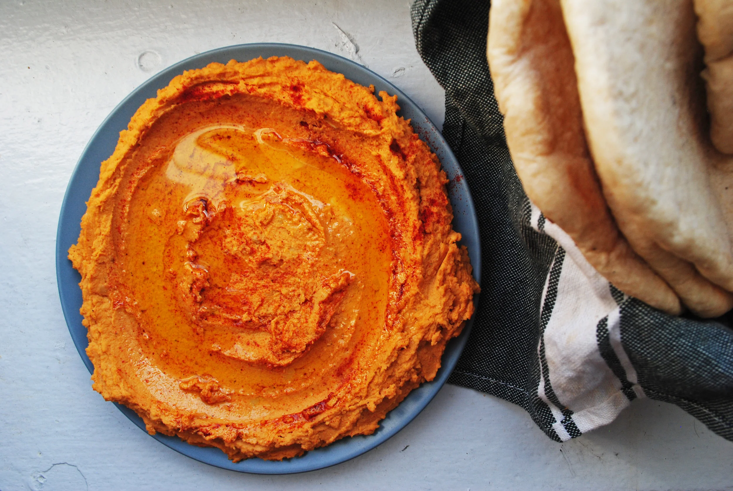 PAPRIKA HUMMUS AND AMBA