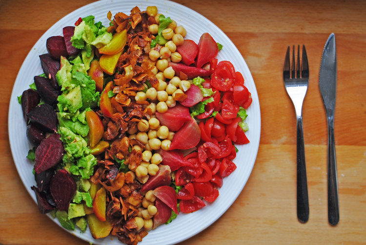 Vegan Rainbow Cobb Salad