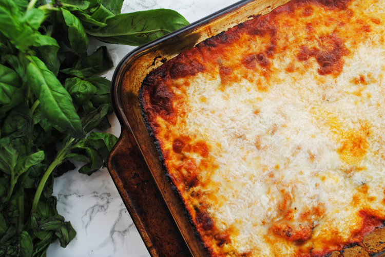 Passover-Friendly Eggplant Parmesan