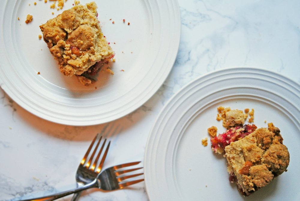 Cranberry Halva Big Crumb Coffee Cake Gateau Gato