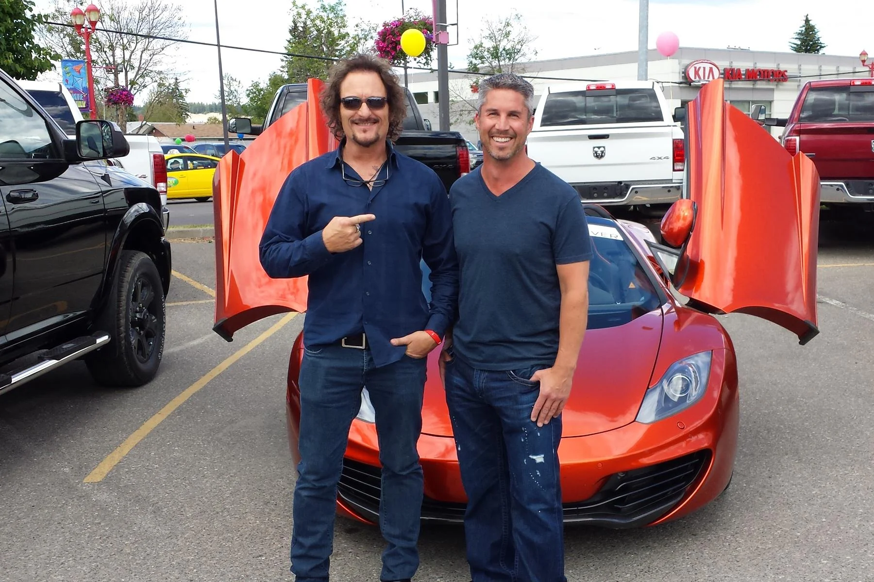 submitted photo: Sons of Anarchy favorite Kim Coates with local philanthropist Brent Marshall