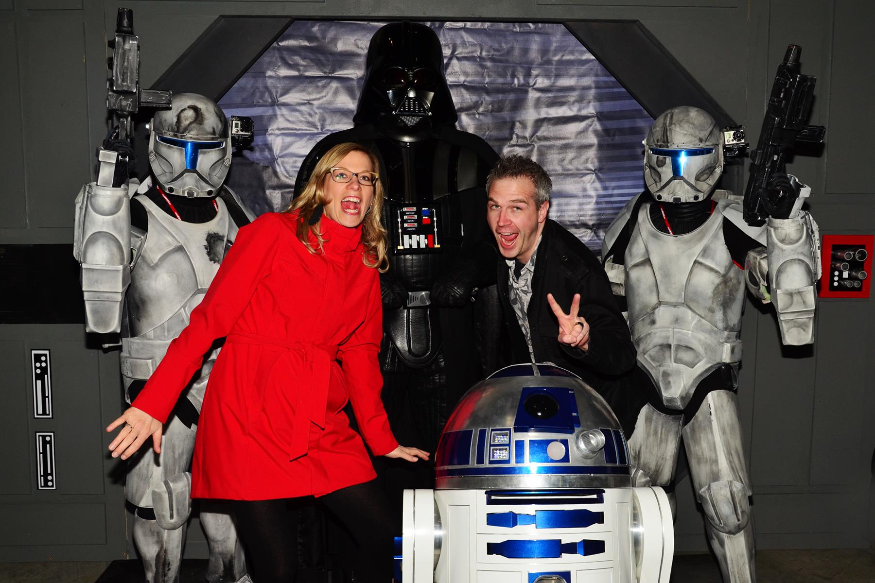 photo submitted: FanCon director Norm Coyne and wife Candice Manahan on an important fact finding mission at Calgary Expo