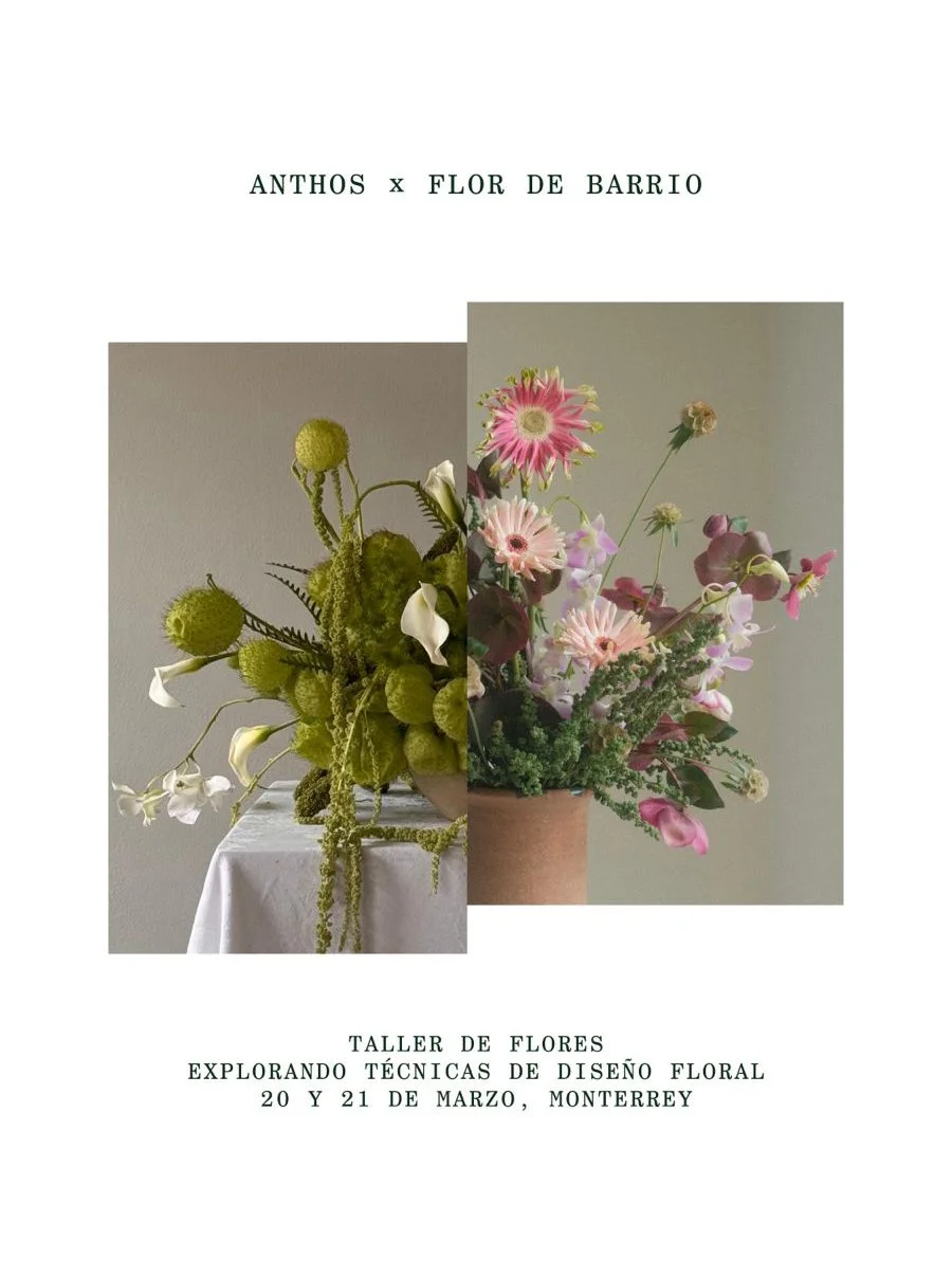 Taller de flores Anthos x Flor de Barrio