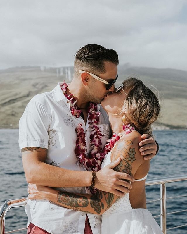 #repost @kindrex⁠
⁠
Could really go for a poke bowl, a mai tai, and some Hawaiian sunshine right now ☀️ Mahalo @sailtrilogy for our amazing Wedding Whalecome Sail 🐋 !!!⁠
⁠
📷: remiandtori⁠
⁠
.⁠
.⁠
.⁠
.⁠
.⁠
#trilogywedding #Justmauid #weddingatsea	#d