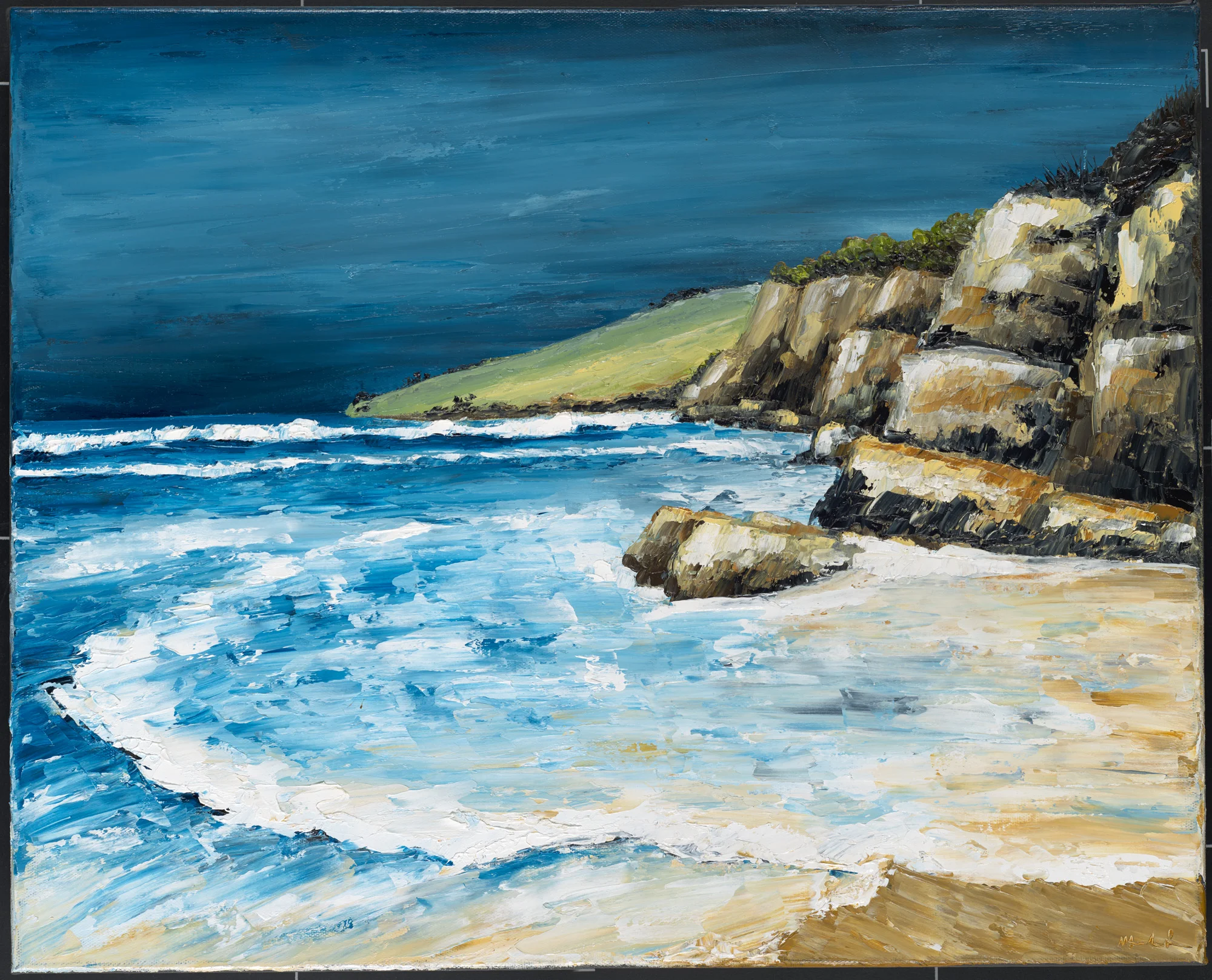 IMMINENT Clifton Beach, Tasmania. Oil on canvas, 2016. Original painting and prints available.
