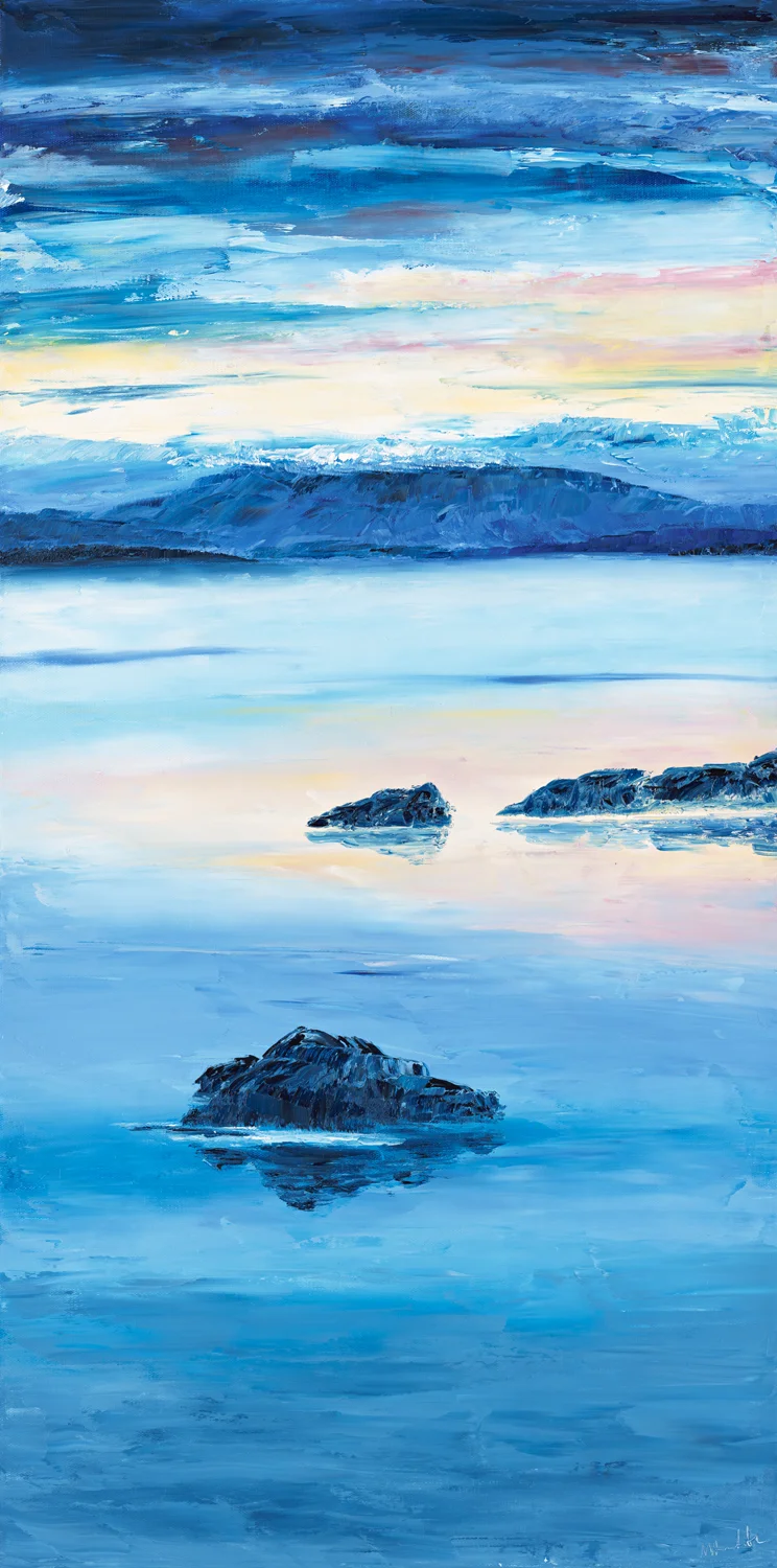 STILLWATER Dunalley, Tasmania Oil on canvas, 2015 Original painting SOLD, prints available