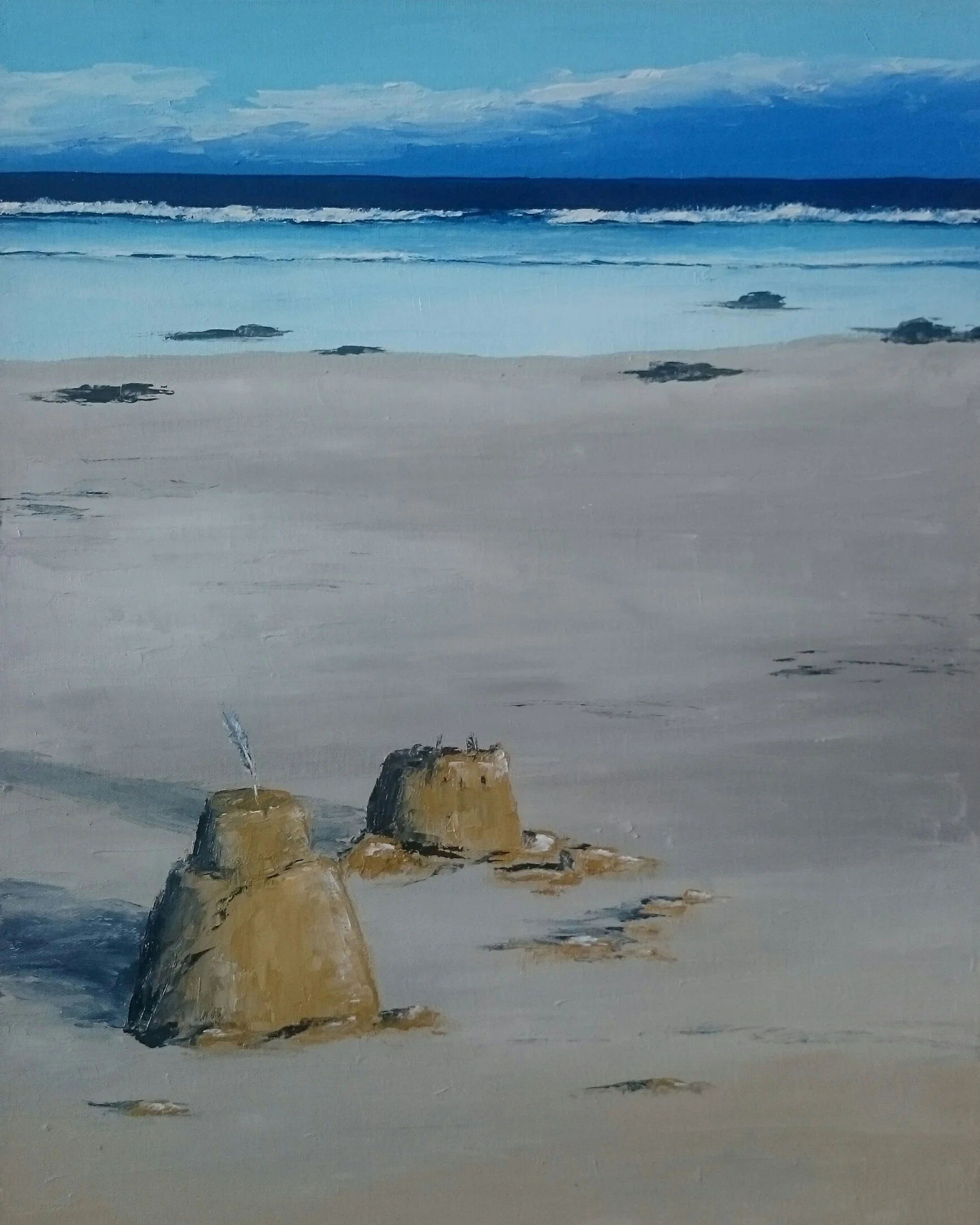 KEEPING WATCH Marion Bay, Tasmania Oil on canvas, 2016 SOLD