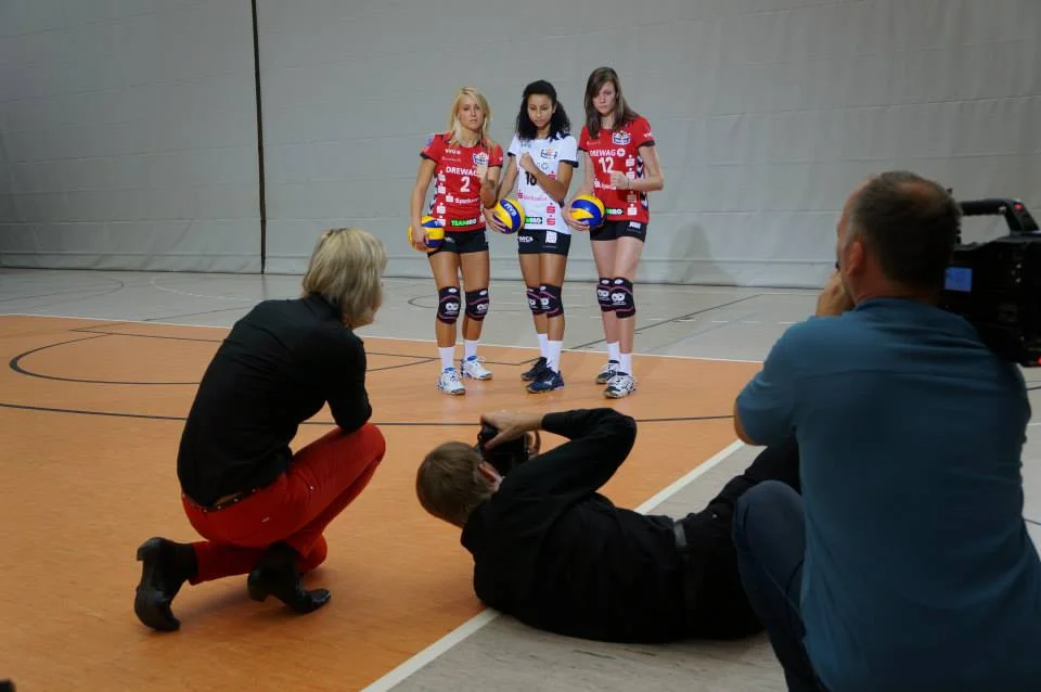 First professional contract in Dresden Germany and official photo shoot.