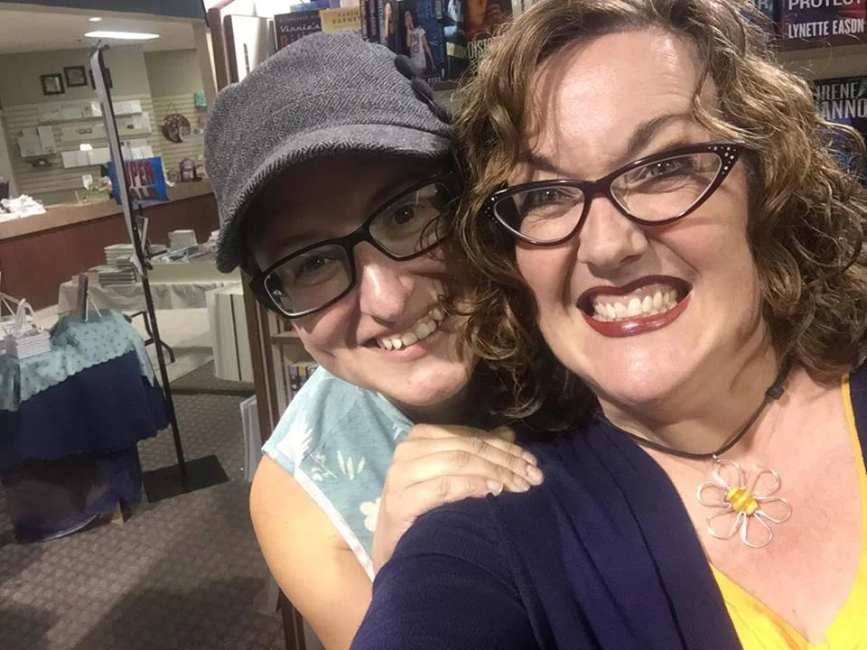 Chilling with Brandi from Daisy Chain Book Co. (Edmonton’s only mobile bookstore)