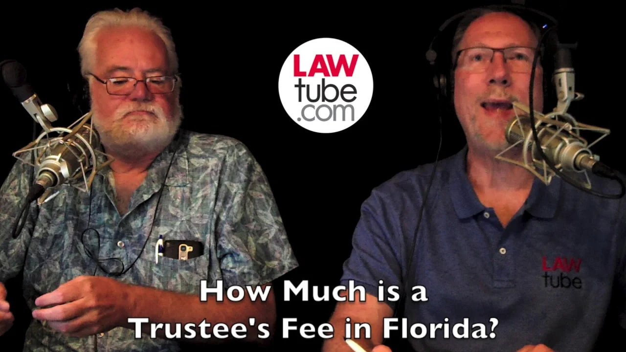 How much is a trustee's fee in Florida?