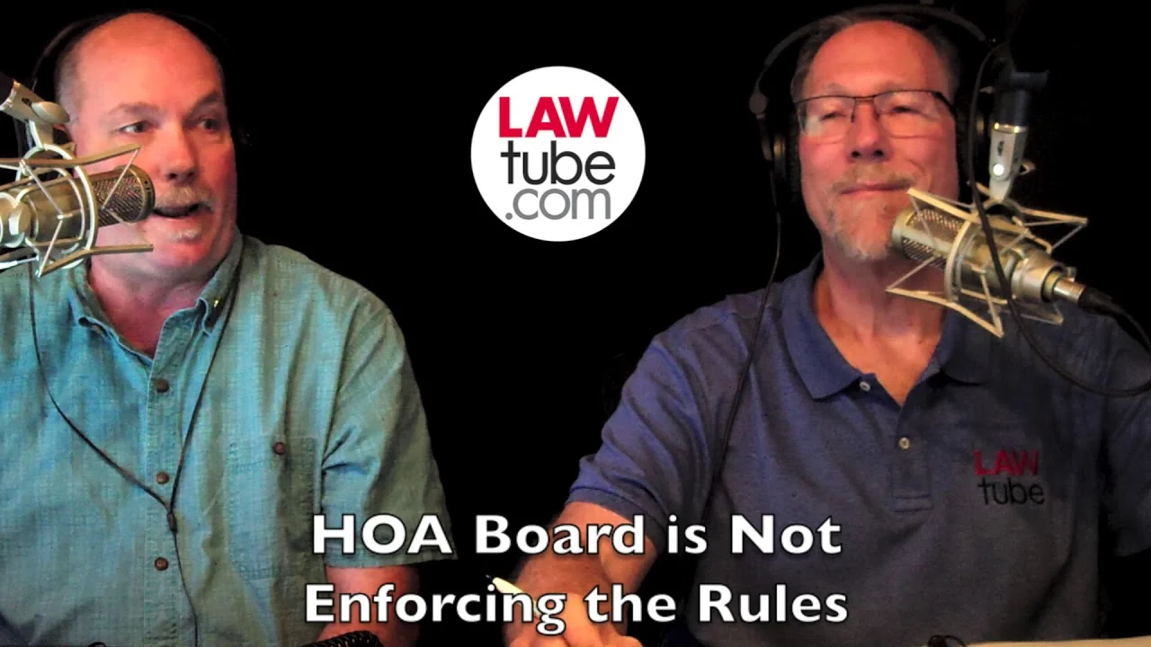 HOA board is not enforcing the rules