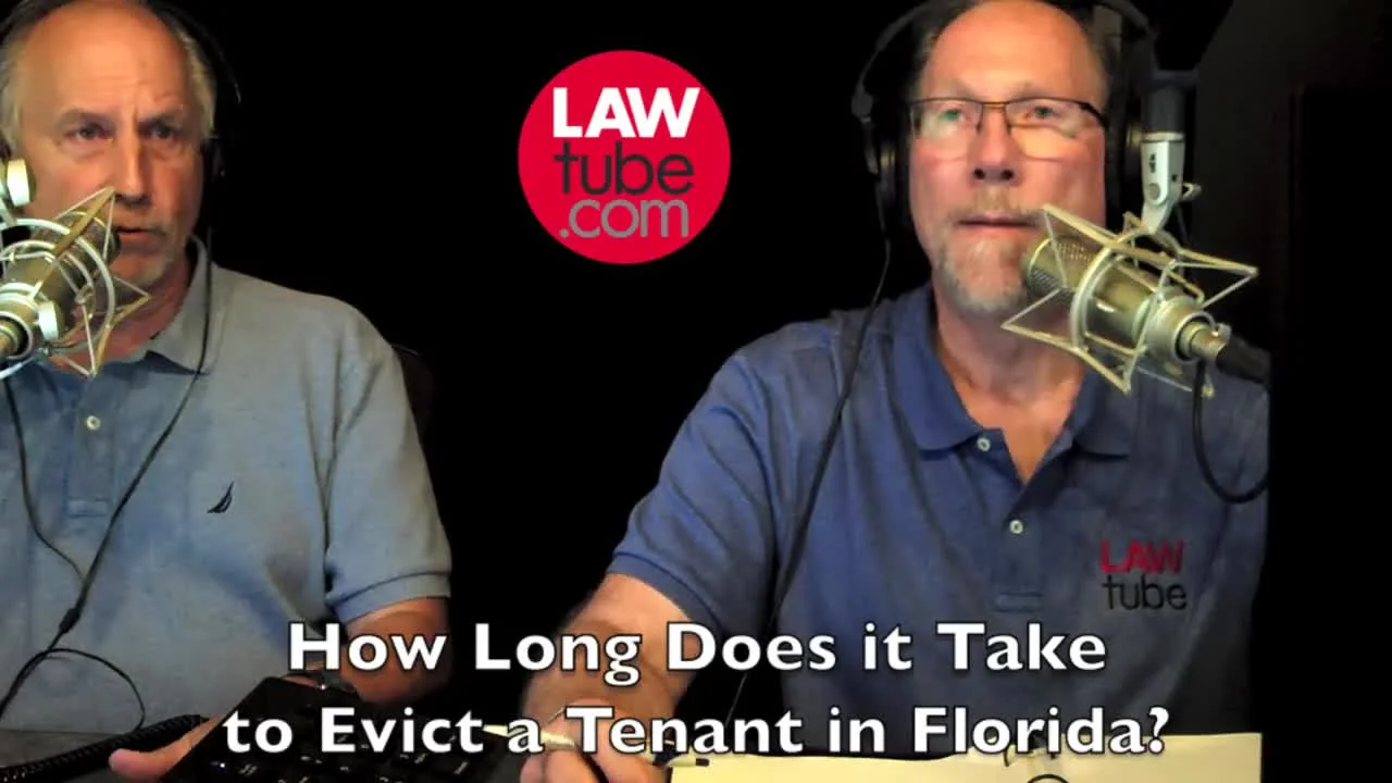 How long does it take to evict a tenant in Florida?
