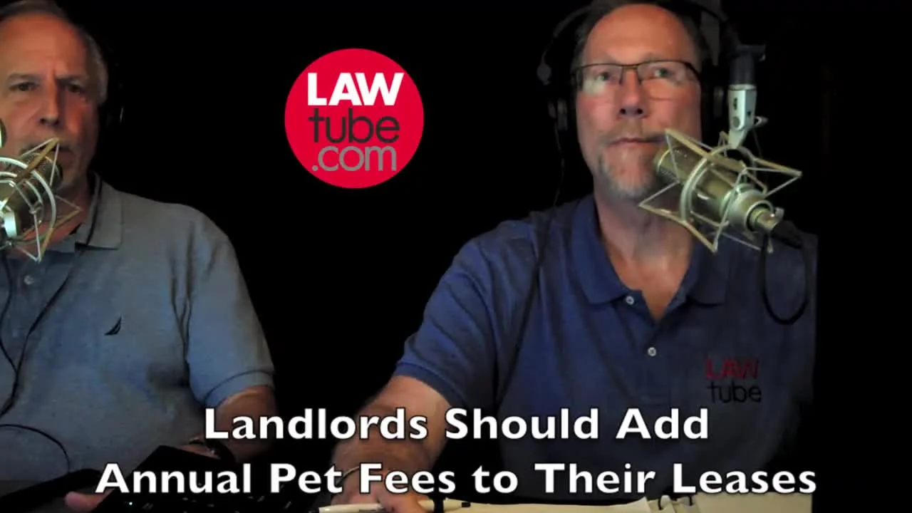 Landlords should add annual pet fees to their lease