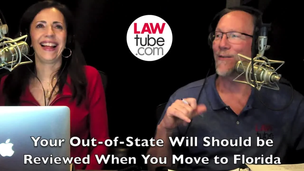 Should your out of state will be reviewed when you move to Florida?