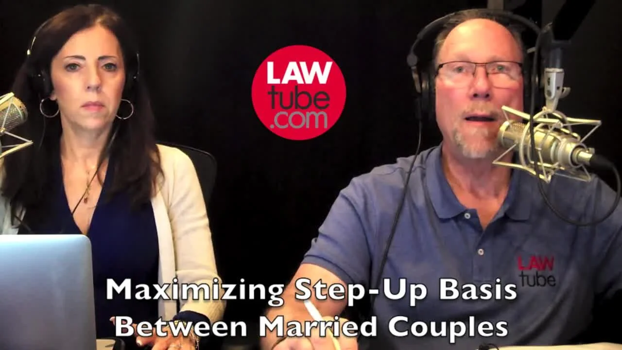 Maximizing step-up basis between a married couple to minimize capital gains.