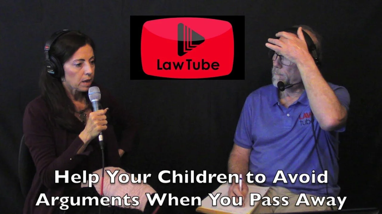 Help your children to avoid arguing when you pass away