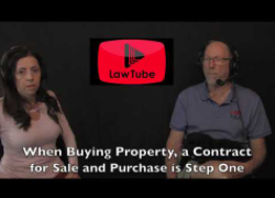 A contract is the first step when buying real estate