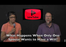 What happens when only one spouse wants to do their will?