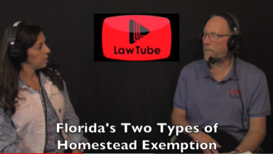 What are Florida's two types of homestead exemptions?