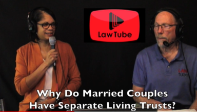 Why did some married couples use to have separate living trusts?