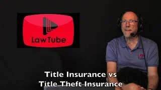 Title insurance vs title theft insurance