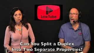 Can you split a duplex into two separate properties