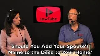 Should you add your spouse's name to the deed to your home?