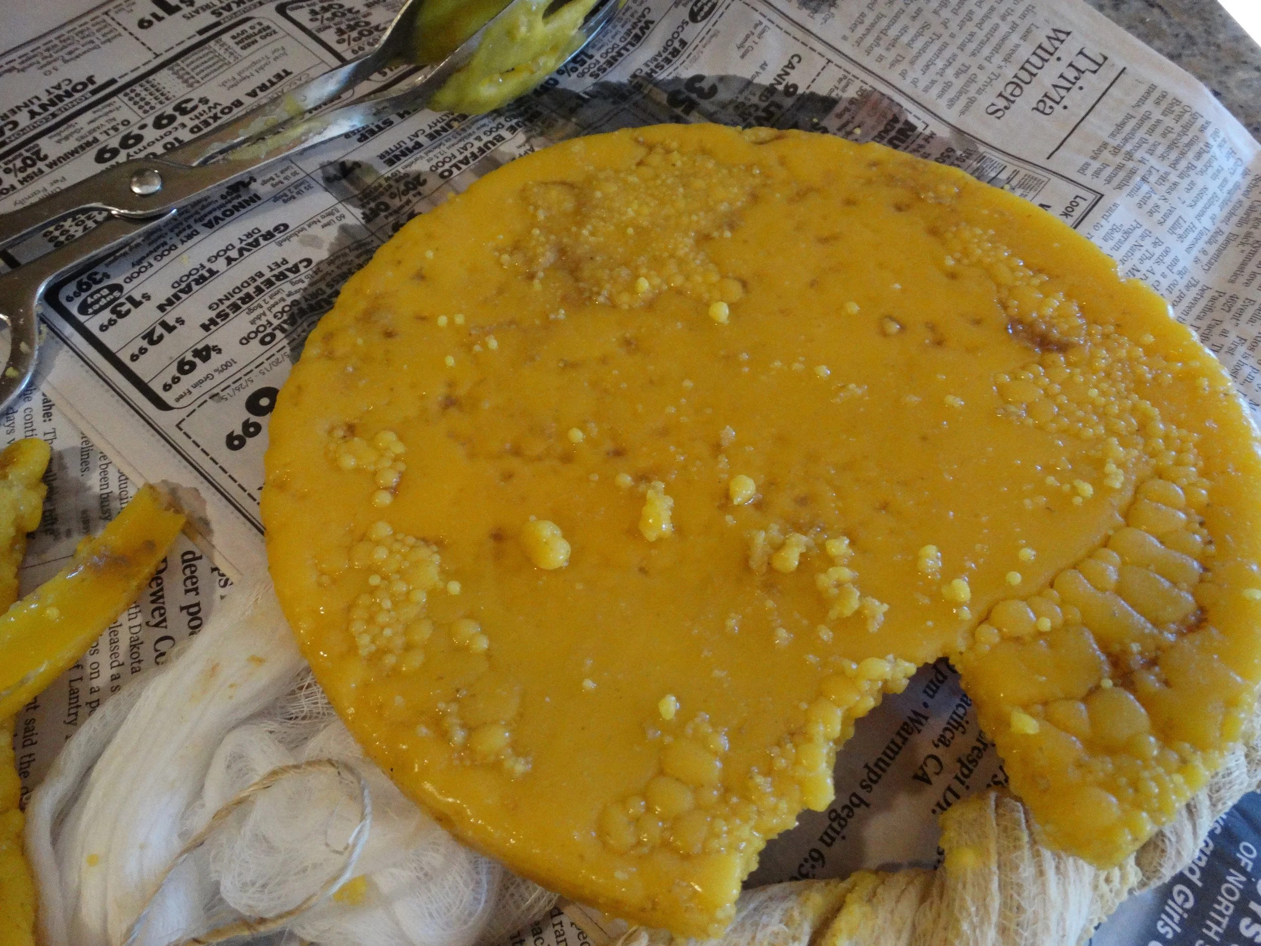 DSC06420.jpg Raw beeswax, it's a beautiful thing. .jpg