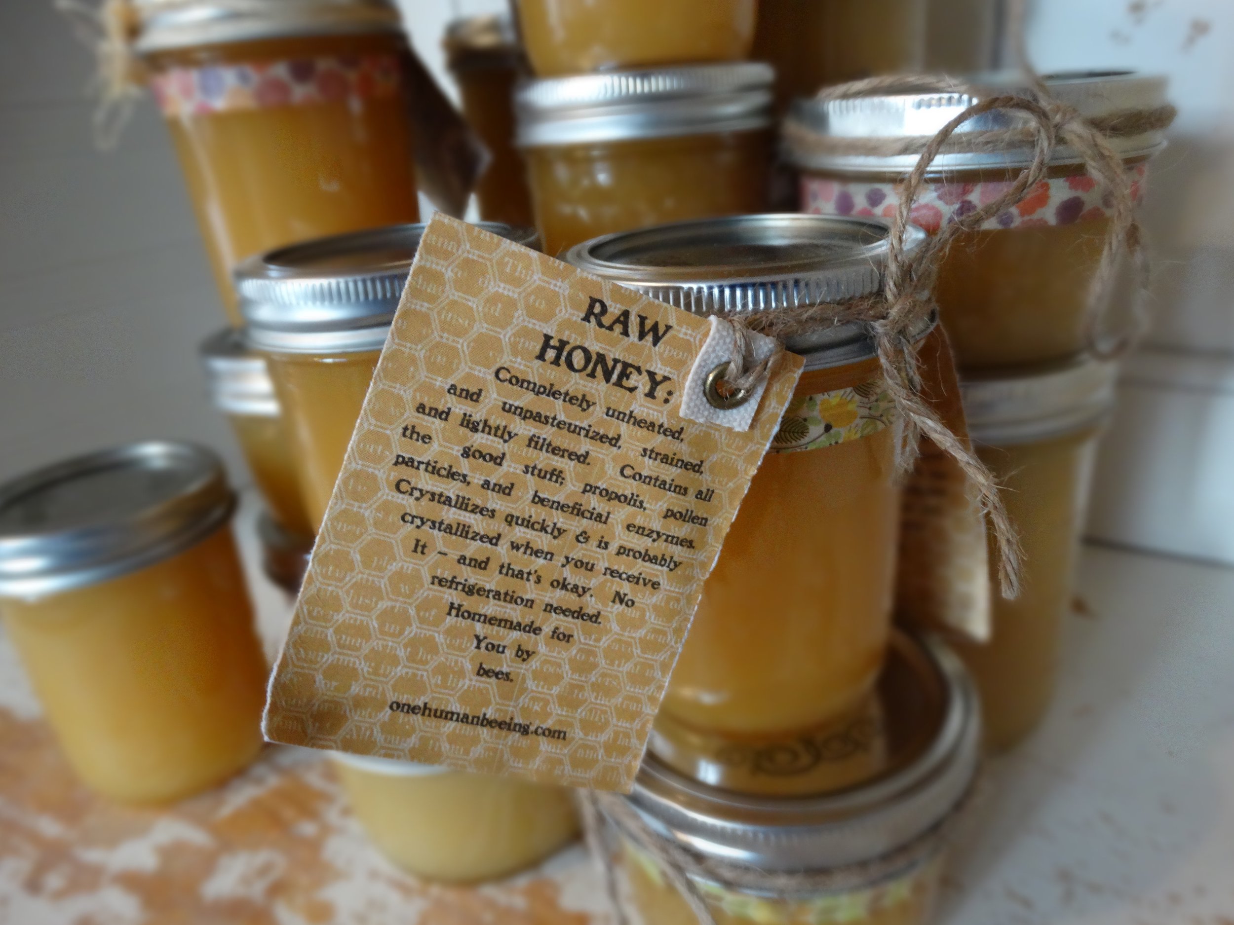 RAW HONEY 8 oz jar 