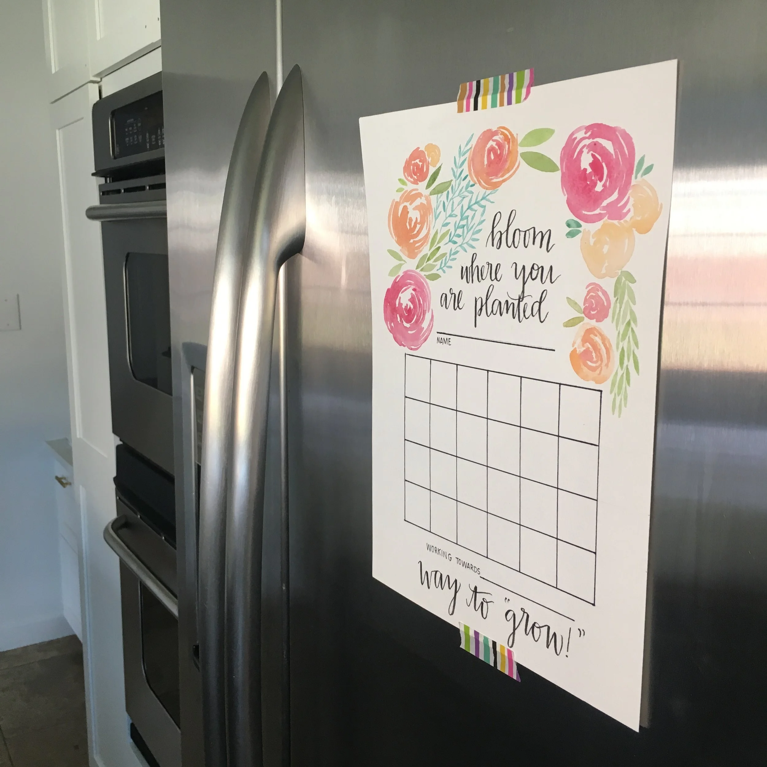 Bloom Where You Are Planted - Behavior Chart Download