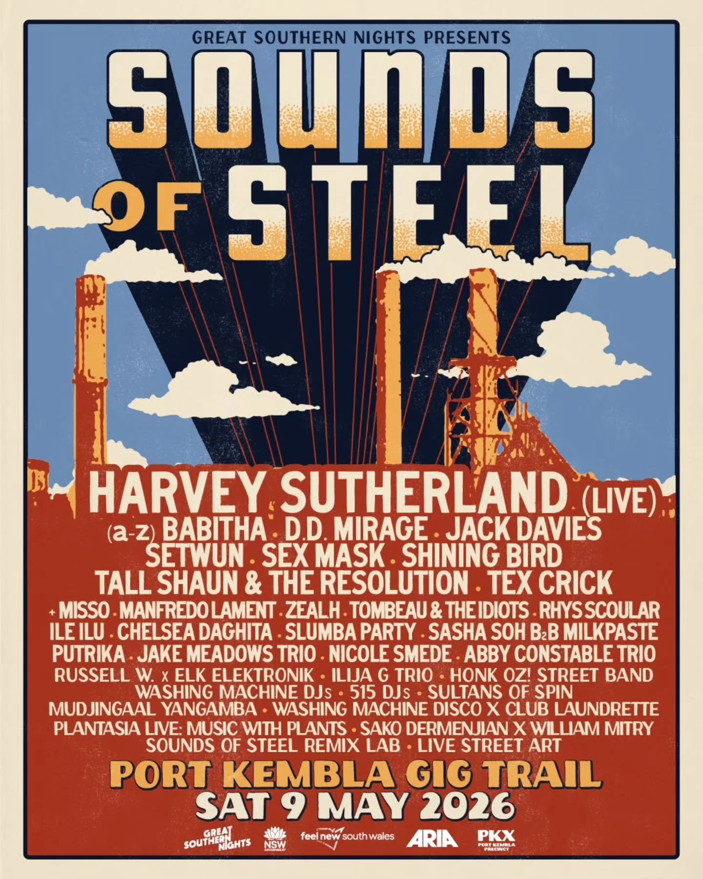 I'm really excited to be playing some soundscapes with Russell W inspired by the local steel making heritage. Thanks to @soundsofsteel.pk for having us! Come along and check out the Sounds of Steel on the 9th May!