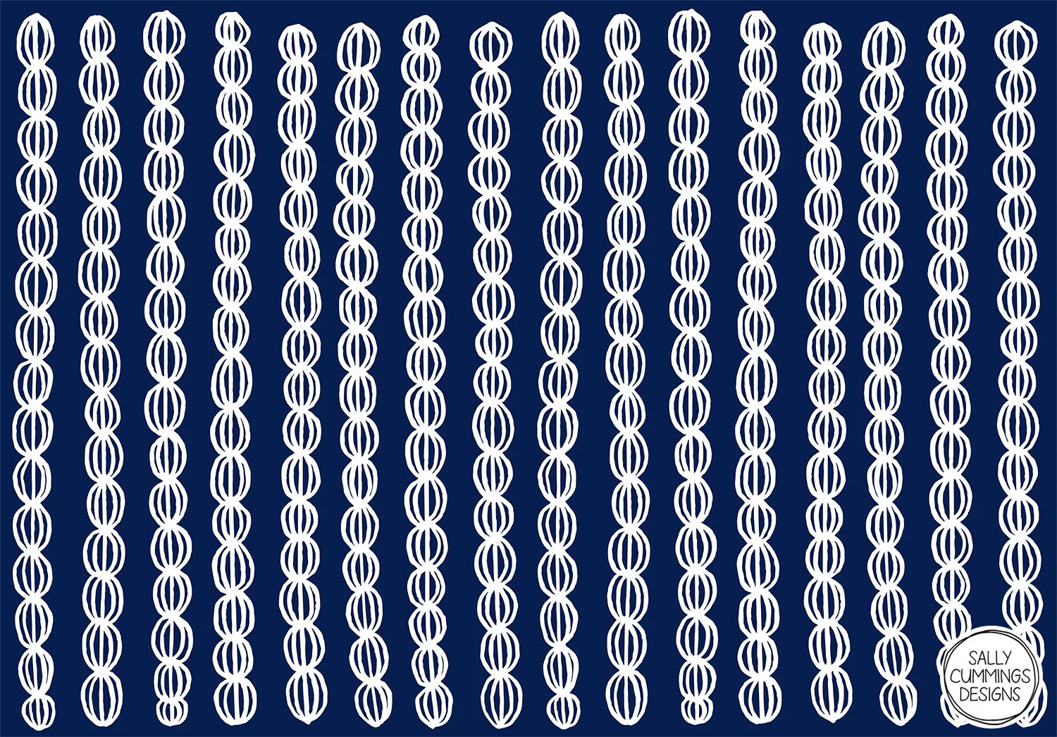 Sally Cummings Designs - White Strings