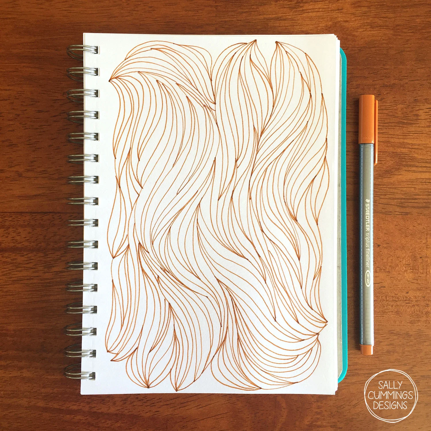 Sally Cummings Designs - Haircut sketchbook page