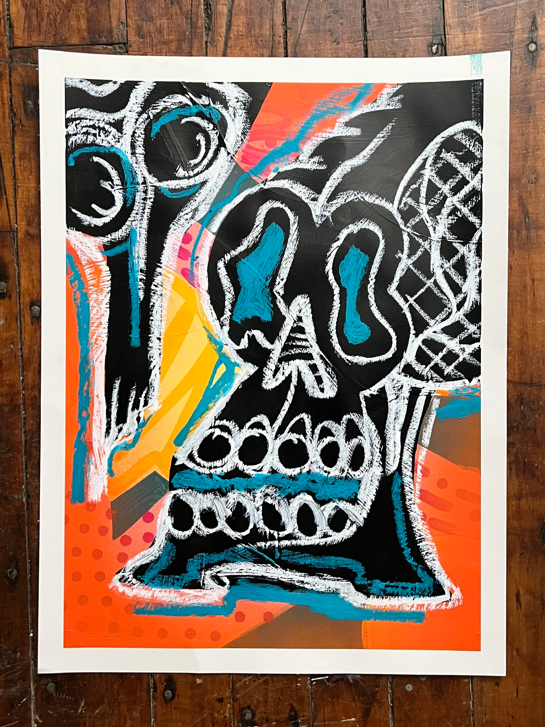 Abstract skull