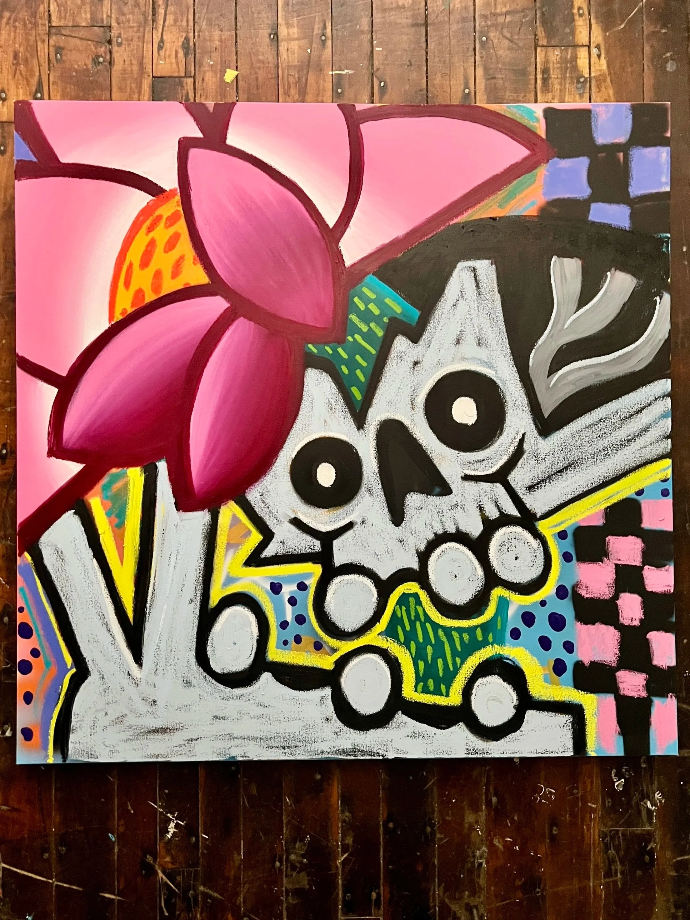 skull and lotus
