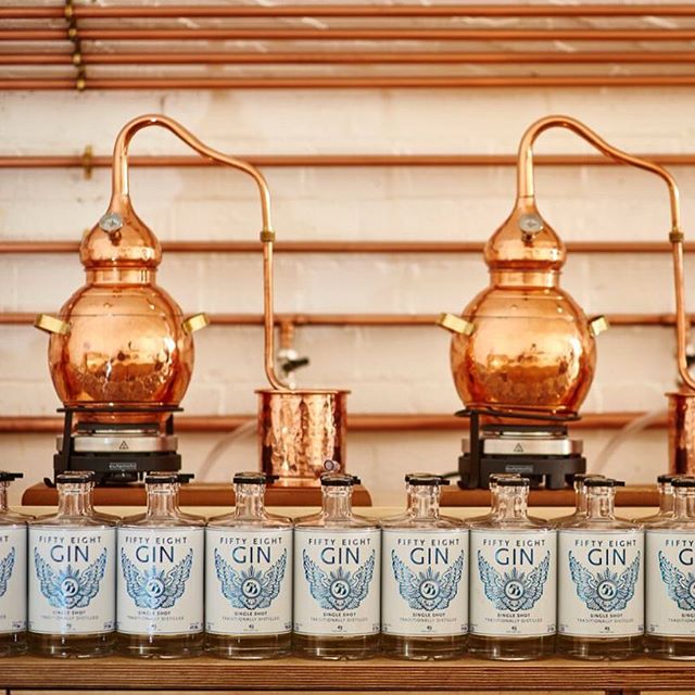 The designed was inspired by the London neighbourhood, Angel, where @58gin is located. #gin #58gin #logo #graphic #wings #design #designlondon #drinklabels #angel #angellondon