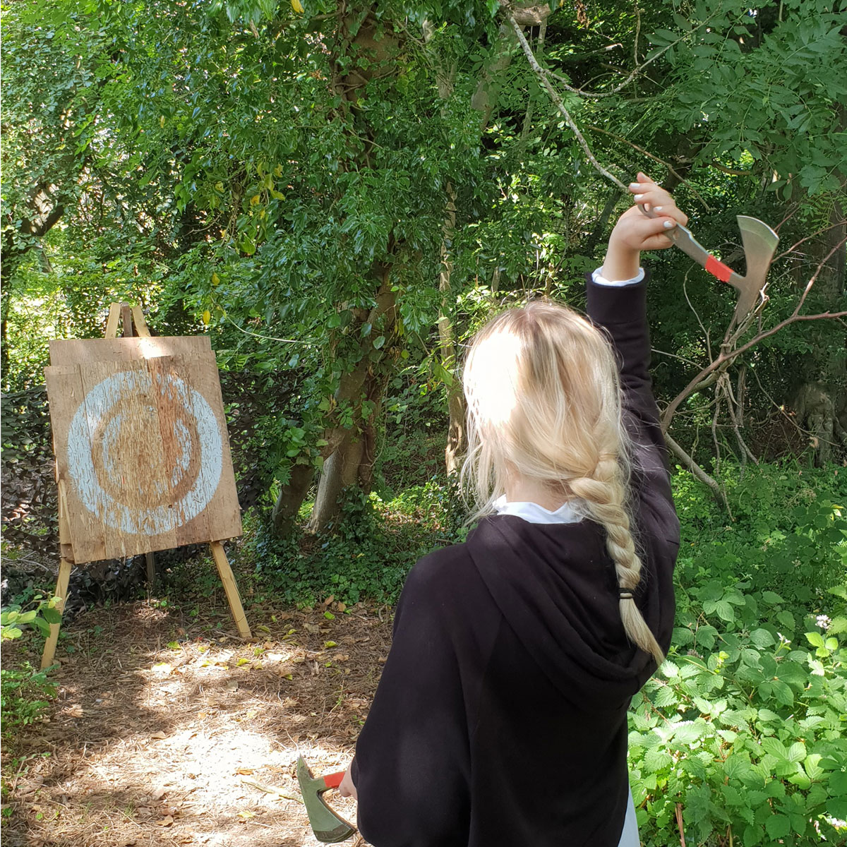A day of survival, pain and axe-throwing? 
