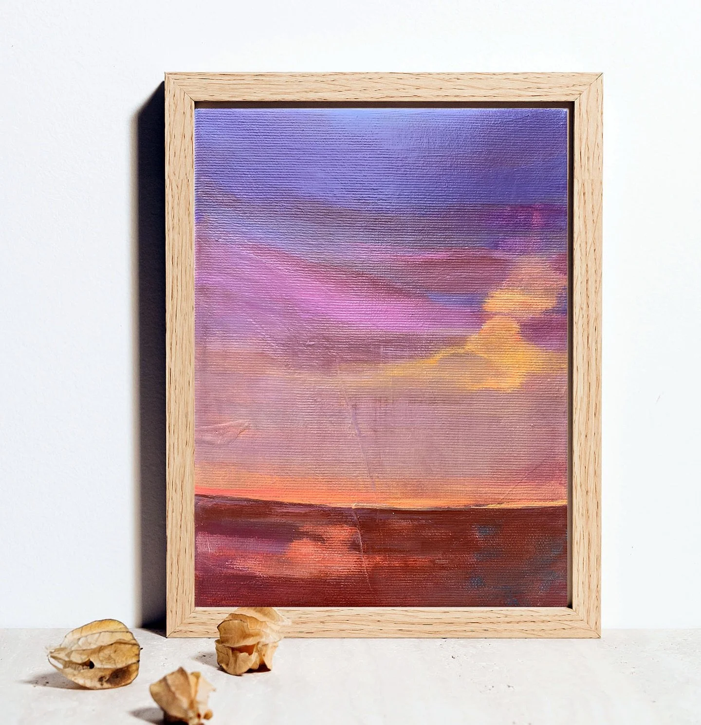 Sienna and violet hues meet the sun. 
•SOLANGE | 24*18cm•
acrylic, oil pastel, varnish finish on canvas 
*pay what you wish/prix libre*
.
.
www.art-kelly-allison.com
#autumntone #smallabstractlandscapes #siennacolour #violethue #artkellya