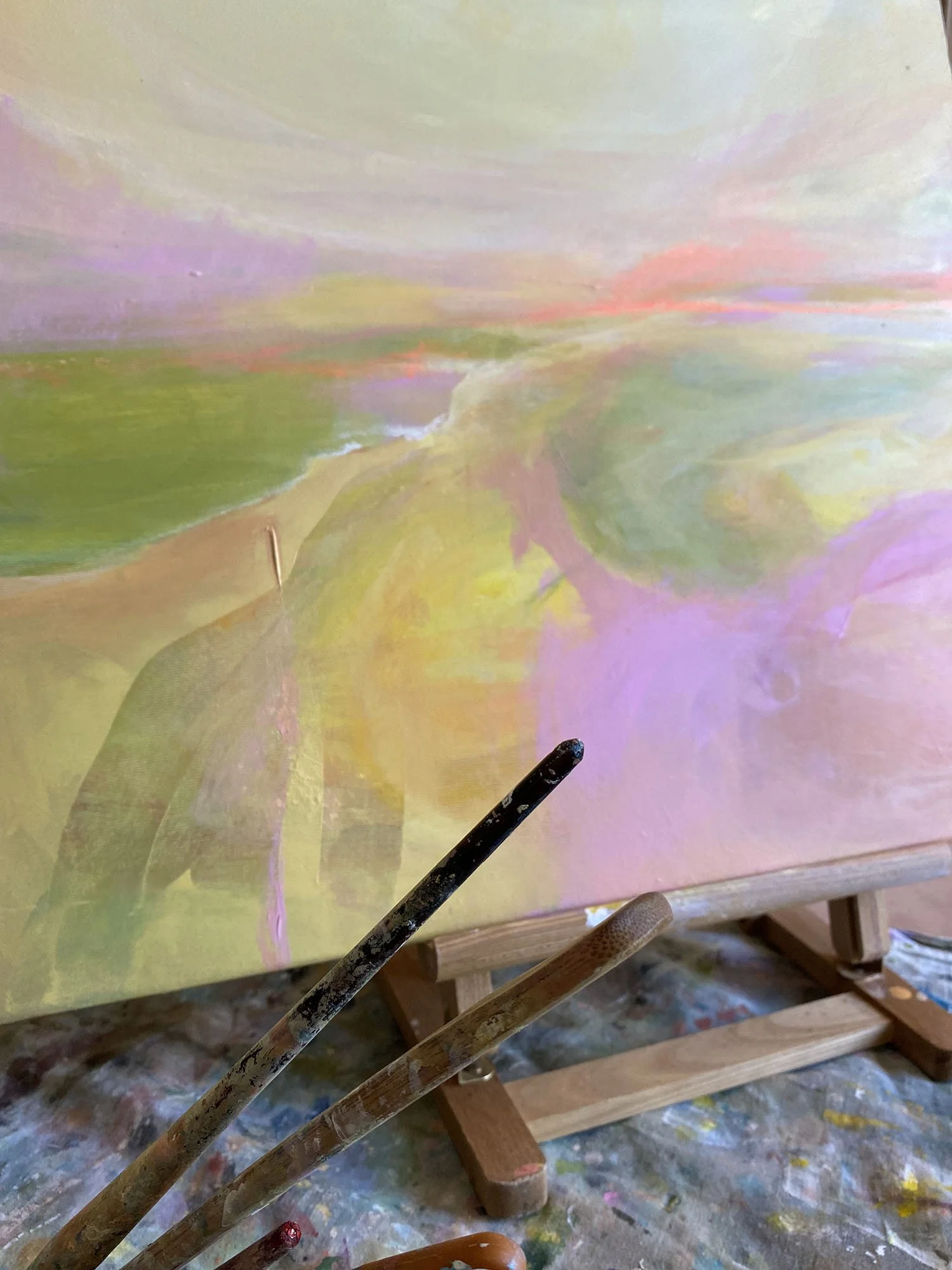 Art Kelly Allison spring painting.JPG