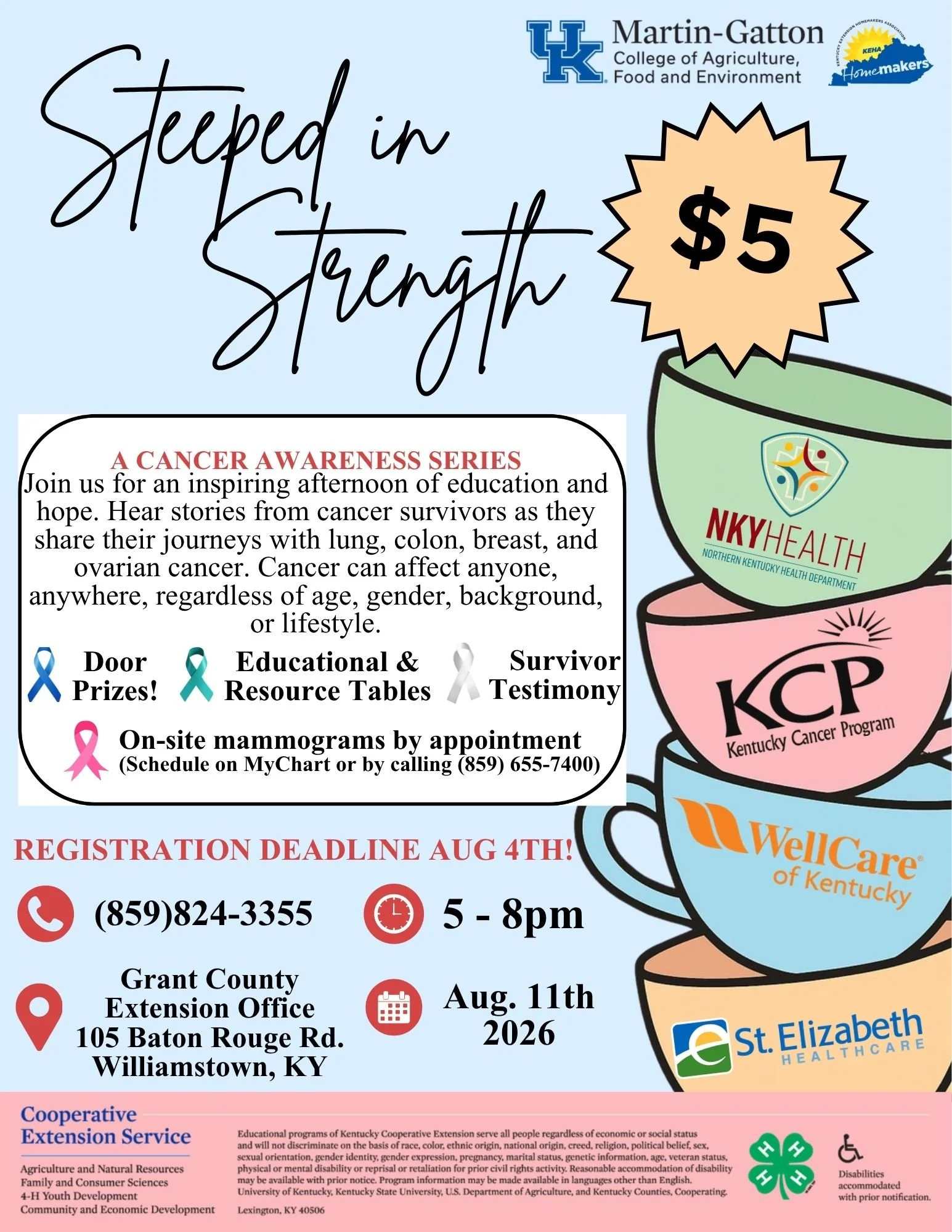 Cancer Awareness Series.....Steeped in Strength