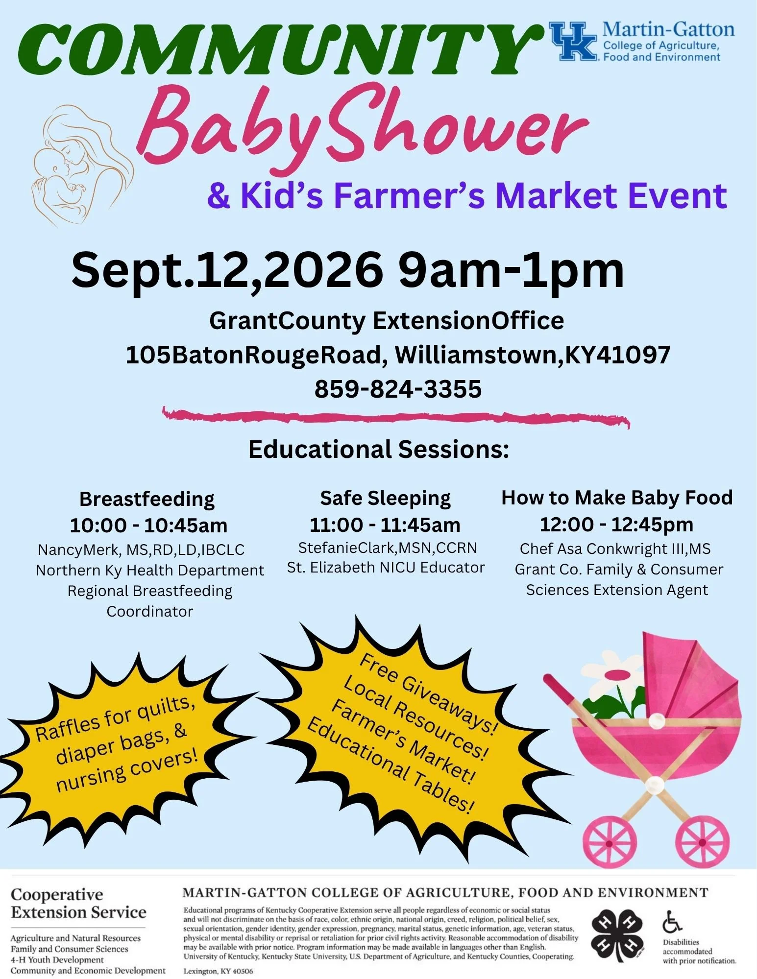 Community Baby Shower &amp; Kid's Farmer's Market Event 