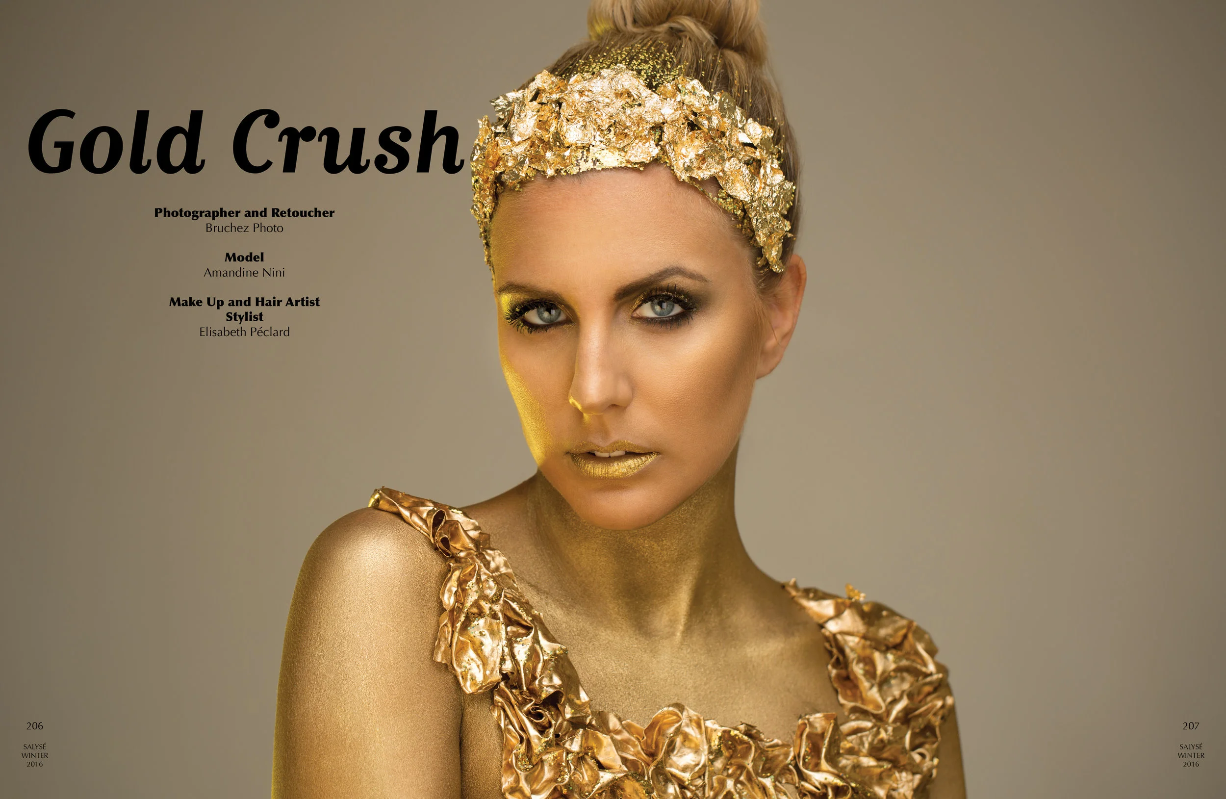 Gold Crush for Salysé Magazine Winter 2016