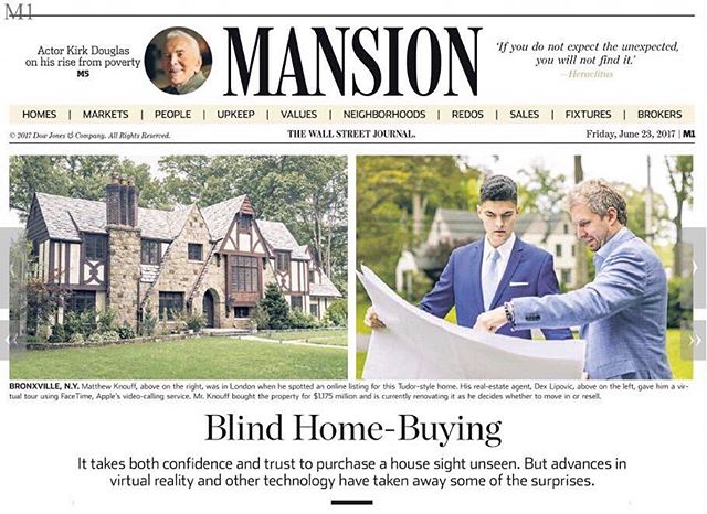 Go pick up a copy of Today's @wsj and catch @mkvenge and myself on the cover of the Mansion section! 😉🏰
📸: @dorothypunk 
_________________________________________________ &bull;
&bull;
&bull;
&bull;
&bull;
 #wallstreetjournal #wsj #nyc #newyorkcit