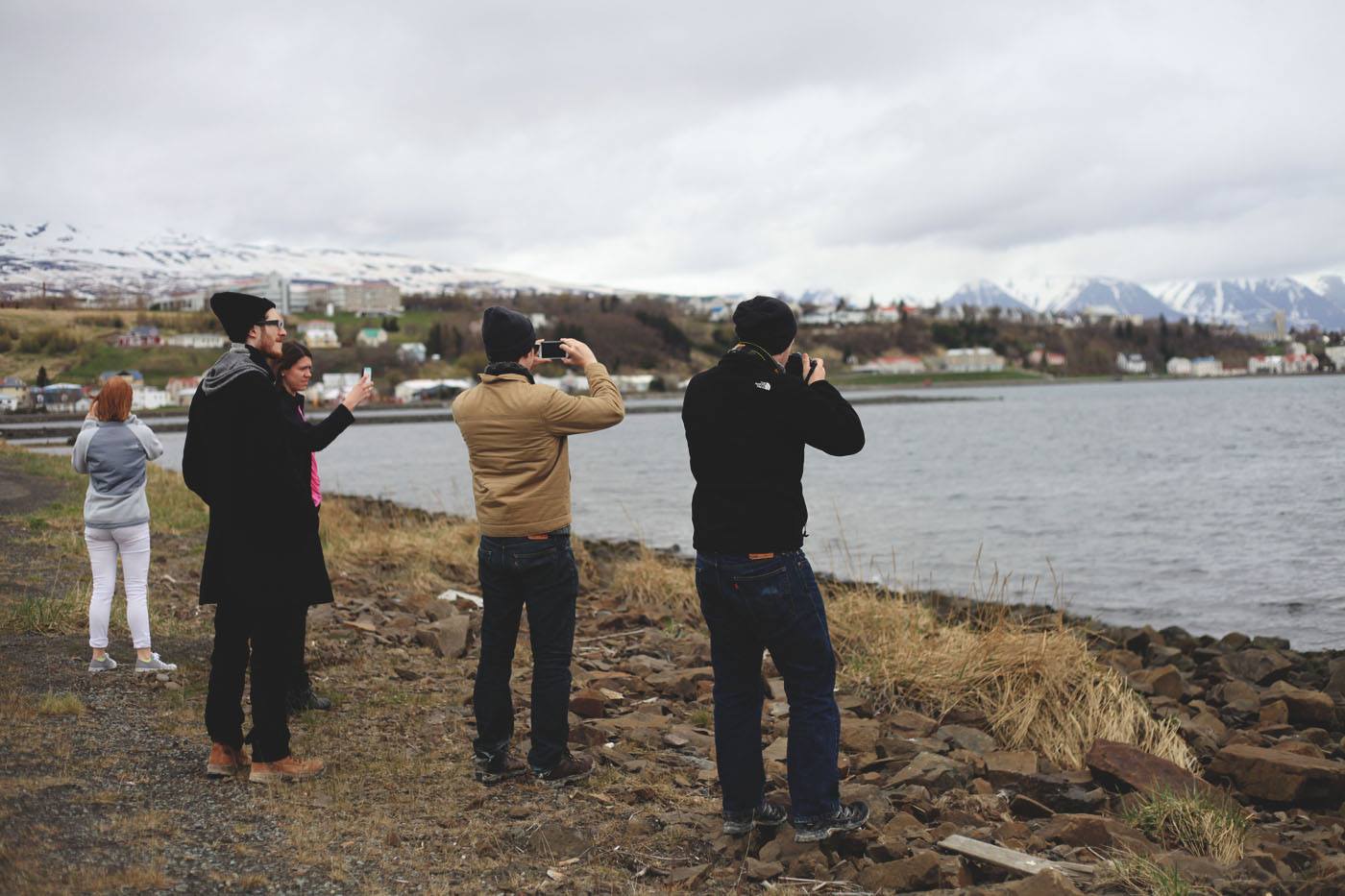 Touristing it up and soaking in the views of Akureyi from the city limits.