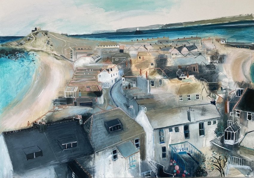 Looking Northwards from the Tate cafe St Ives available from Cornwall Contemporary Gallery