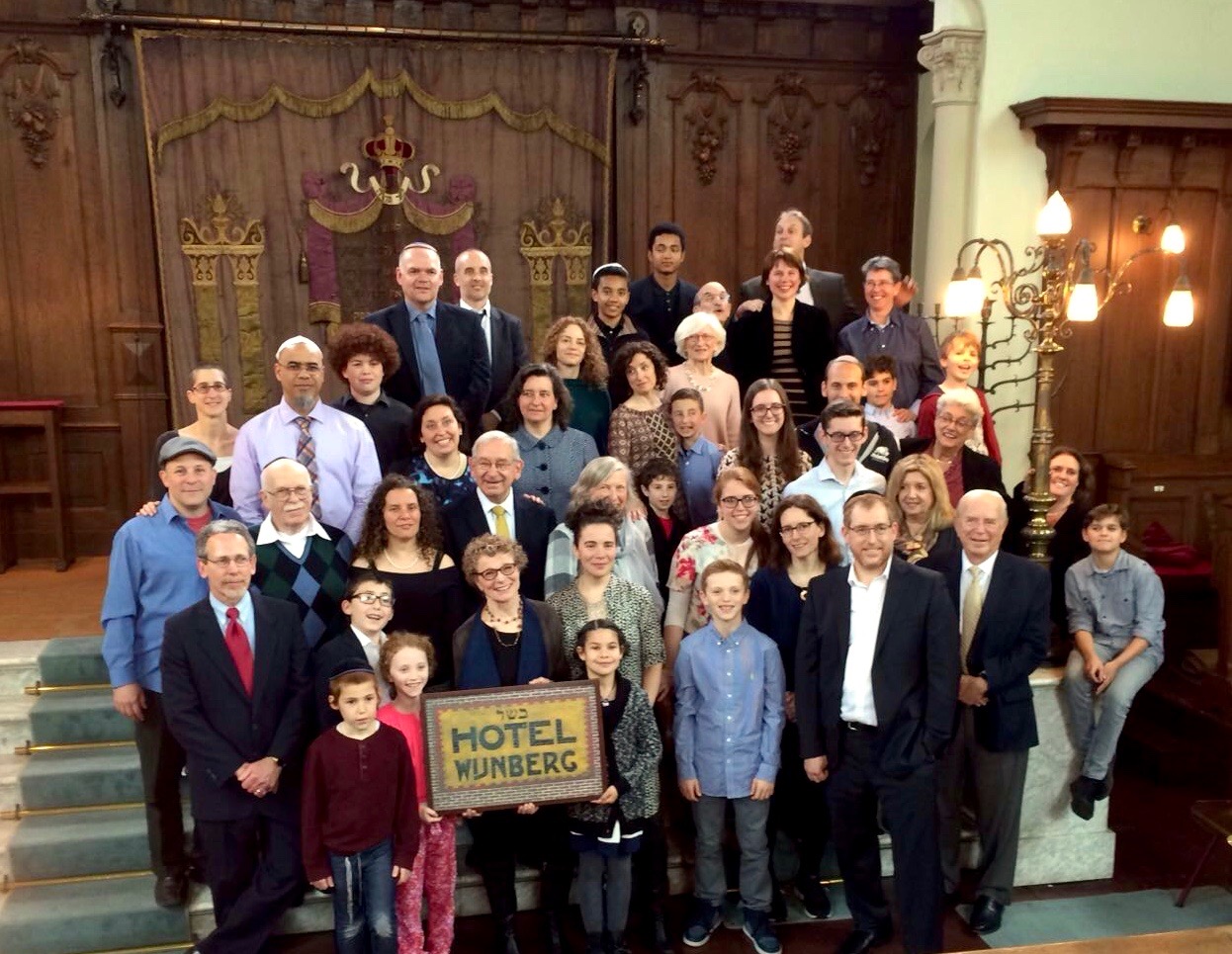 More than 40 members of the Wynberg family, descendants of the 4 adult survivors of the Jewish Holocaust in World War II, gathered in Zwolle, Holland for a memorial in honor of their family.