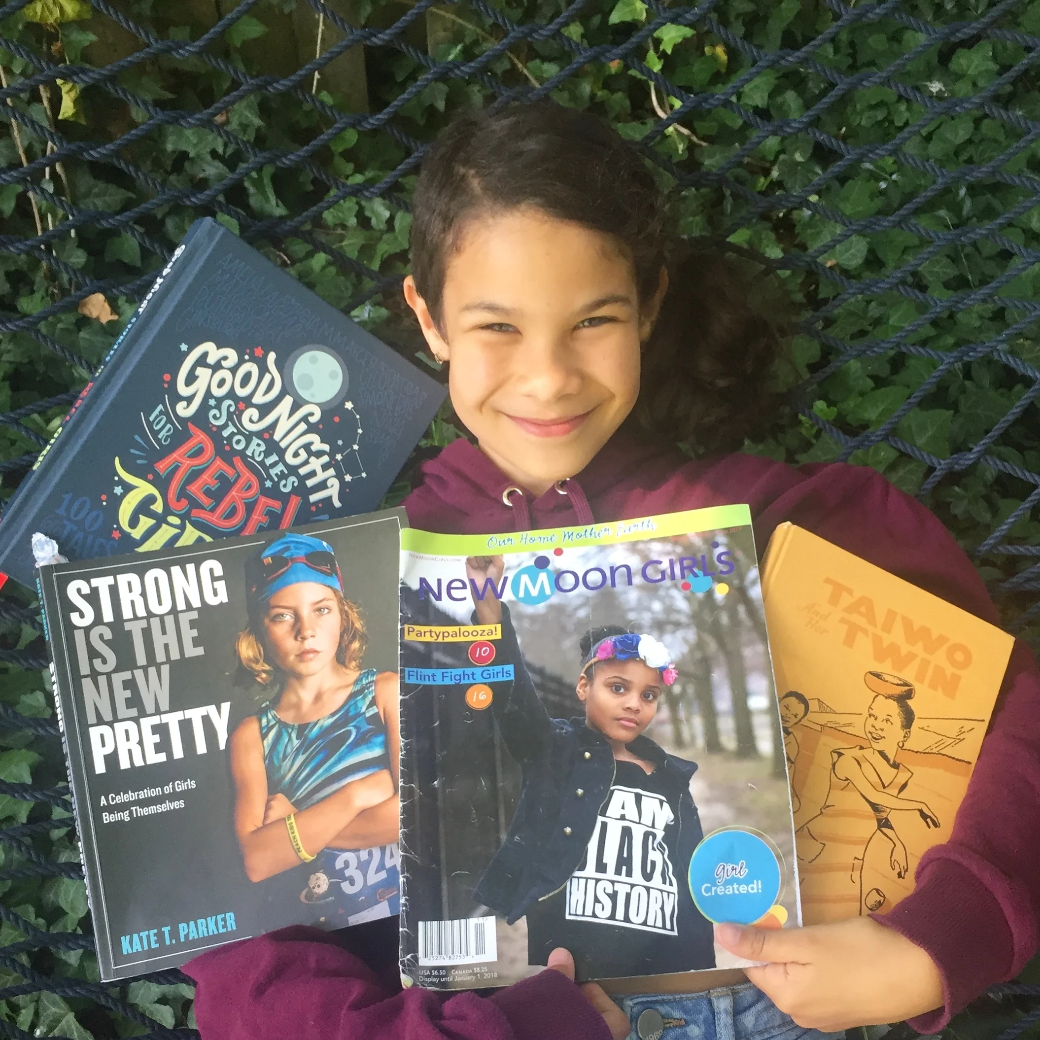 10 year old guest Tomitsela Engel-Halfkenny, daughter of host Tagan Engel, shares some of her favorite "girl power books" and how they have impacted her life and feelings about herself as a girl.